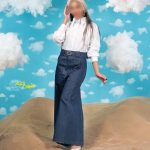 شلوار زنانه گره استایل طرح گنبد کبود