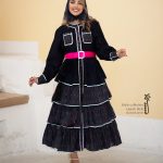 کفتان گره استایل طرح موناکو سورمه‌ای
