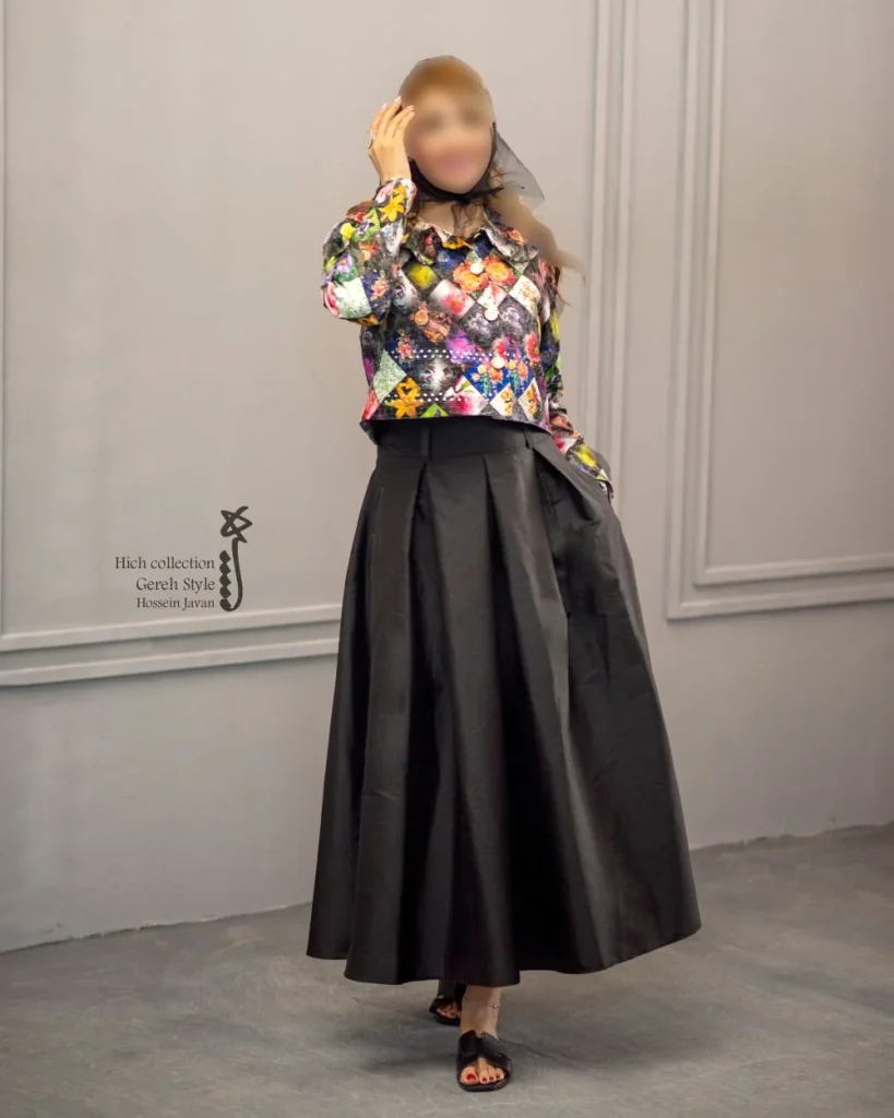 ست کت و دامن گره استایل مدل شفق