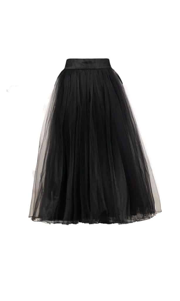 دامن تور زنانه گره استایل مدل قوی سیاه