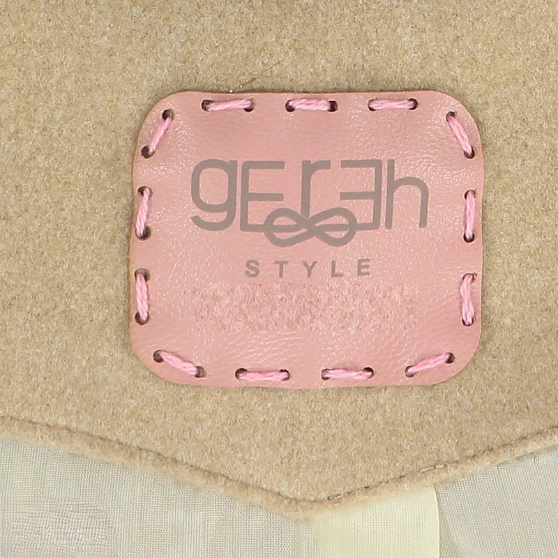 بامبر زنانه گره استایل مدل کیتی  رنگ کرم