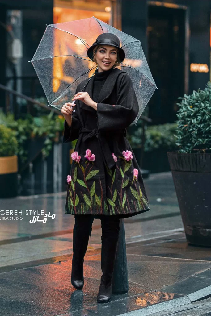 پالتو زنانه گره استایل مدل پارادایس