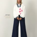 ست بامبر و شلوار  زنانه گره استایل مدل کیتی رنگ سفید