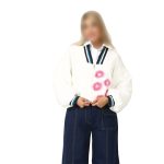 بامبر زنانه گره استایل مدل کیتی  رنگ سفید