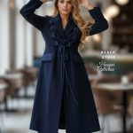 پالتو زنانه گره استایل مدل لاجورد