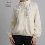 ژاکت زنانه گره استایل برف دونه