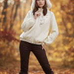 ژاکت زنانه گره استایل برف دونه
