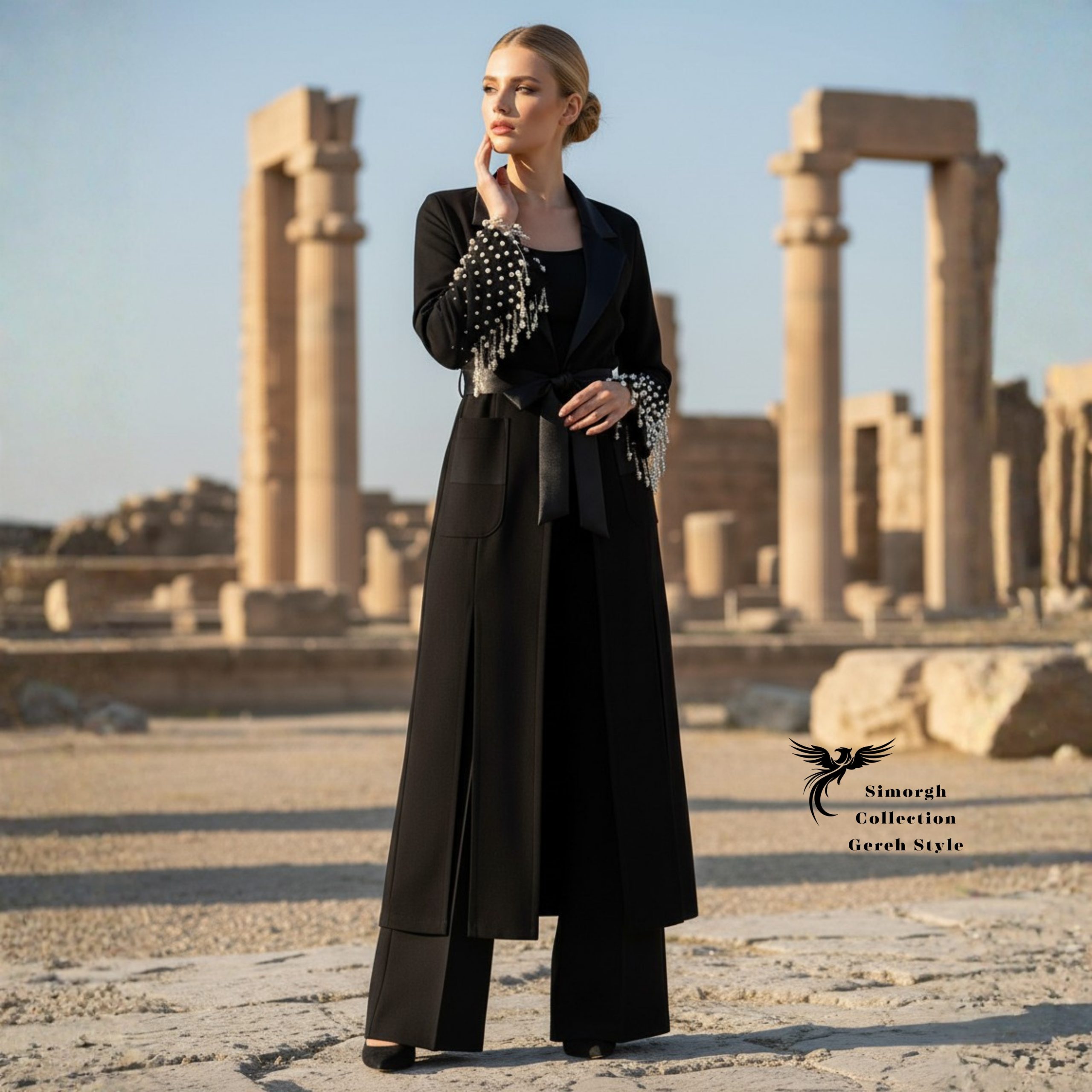 مانتو زنانه گره استایل مدل کلوپاترا